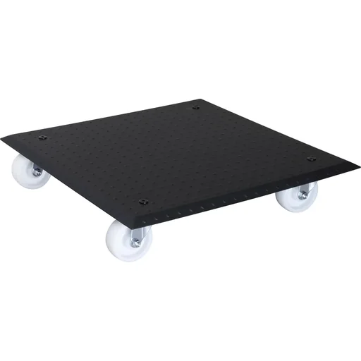 "Multi Roller MR 1391, 45 x 45 x 9.5 cm, hard wheels Ø 75 mm, roller bearings, aluminum studded sheet, load capacity 150 kg image"