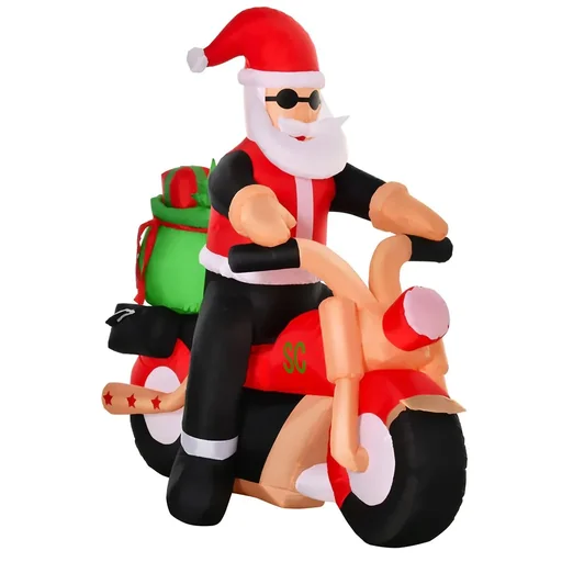 "Inflatable Santa Claus 153 cm x 55 cm x 150 cm | Aosom.de image"
