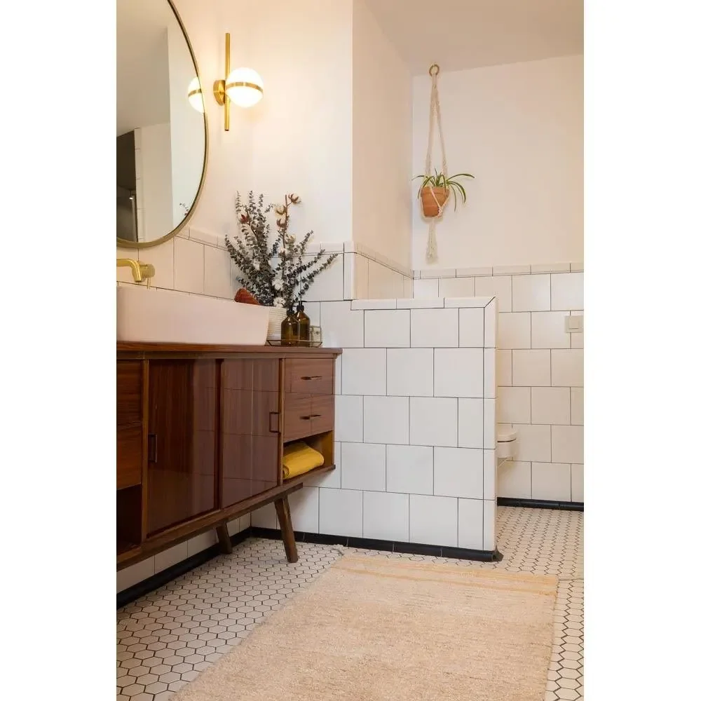 "Lorena Canal's washable turning carpet "Reversible Twin" yellow, Size: 80 x 140 cm image"