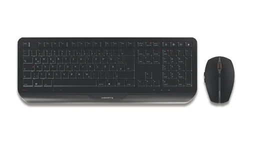 "Wireless keyboard and mouse set GENTIX DESKTOP black image"