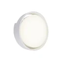 GENUA LED outdoor wall light, white, IP44, 18 watts, 1,500 lm, 4,000 K
