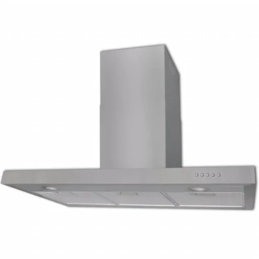 "Extractor hood flat 900 mm stainless steel image"