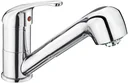 FABIO single-lever sink mixer low pressure with shower, chrome