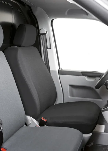 "Car seat cover Toronto for driver or passenger seat anthracite made of fabric image"