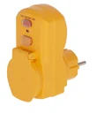 Personal protection switch for gutter heating cables