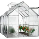 Aluminum greenhouse / winter garden 7.6m³ with 2 skylights