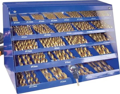 "Titanium HSS twist drill set 188 pieces image"