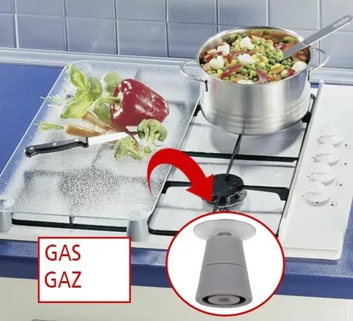 "3-in-1 stove cover plates, cutting boards, worktops, glass, owl design, each 52 x 30 cm, set of 2 image"