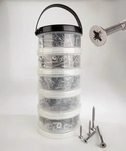 "Stainless steel multi-purpose screws 400 pieces image"