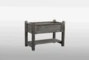 Solid herb bed, grey, small