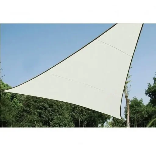 "Garden sun sail triangle 5 x 5 x 5 m color: cream image"