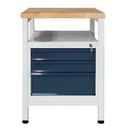 Workbench "Premium" 3 drawers, L600xW600xH840mm
