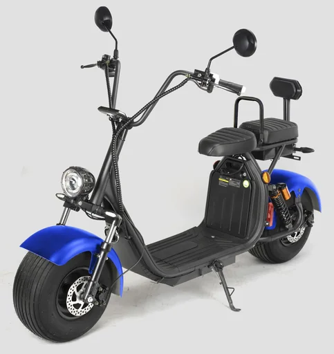 "Electric scooter, City-Tourer Como², 45 km/h, 1500 watts, 60V/20 Ah lithium-ion battery, blue image"