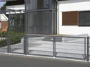 Double rod mesh fence complete set, anthracite, height 100 cm, length 14 m