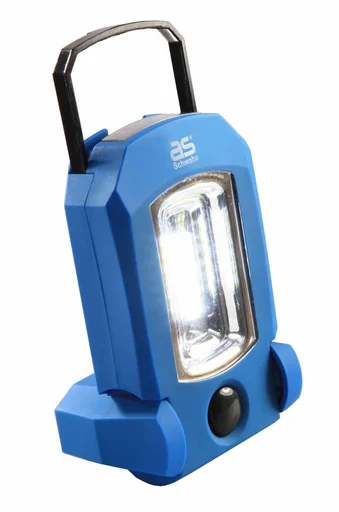 "LED rechargeable hand lamp EVO 1, 3W, 4 additional LEDs in the lamp head image"