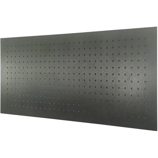 "Steel tool board GL1200 - Perforated - 55x120x2 cm - Black image"