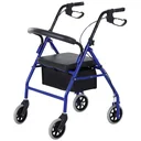 Rollator with chair and bag