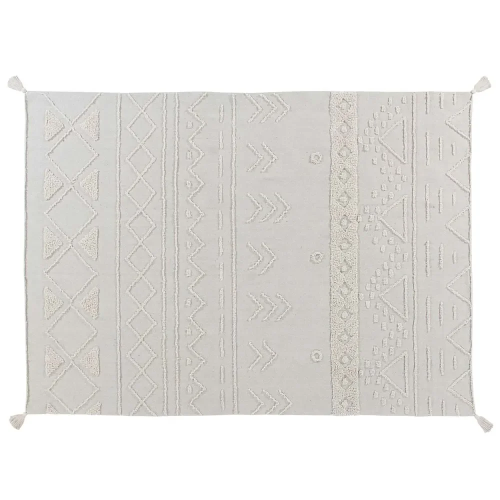 "Lorena Canals washable cotton carpet "Tribu" nature, Carpet size: 200 x 300 cm image"