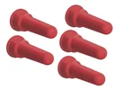Super suction cups for drinking buckets "FixClip", red, pack of 5