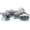 Herenthal - Complete 10-piece cookware set - Silver