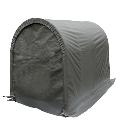 "Mobile motorcycle / scooter garage - grey image"