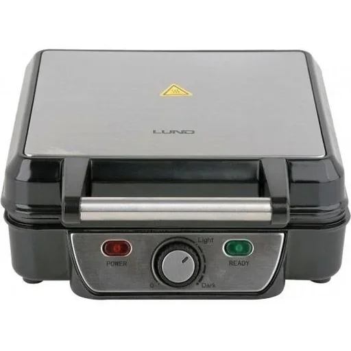 "Waffle iron - 1100W - 4 waffles - non-stick coating image"