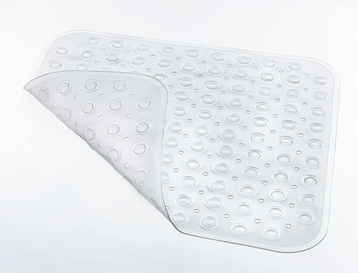 "Shower mat transparent 52 x 53 cm image"