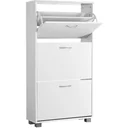 Shoe set with 3 drawers MDF white 115 x 60 x 24cm