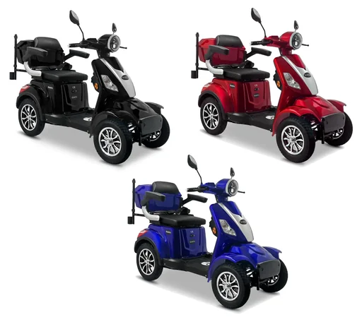 "E-Quad 25 V3 Lithium Blue, 1,000 Watt + Cup Holder image"