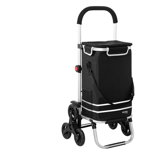 "Shopping cart - stair climber - suitable for stairs - black image"