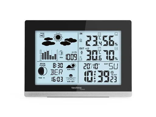 "Radio-controlled weather station with outdoor transmitter image"