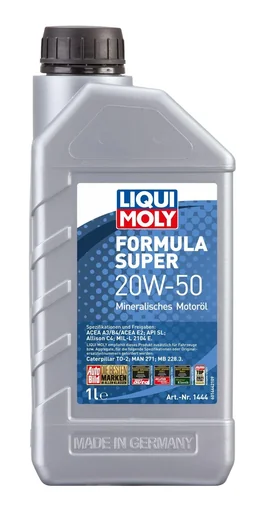 "Mineral engine oil Formula Super 20W-50, 1 liter image"