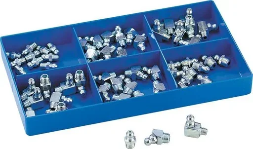 "Grease nipple assortment 60-piece, in a plastic box image"