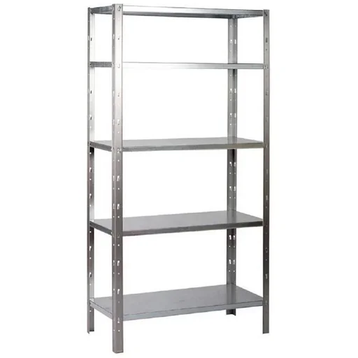 "Metal storage rack / shelving unit with 5 shelves - 500kg load capacity - (WxDxH) 100x40x193cm - 100kg per shelf image"
