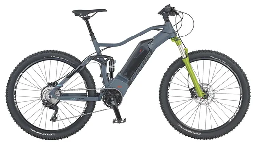 "Unisex E-Bike MTB 27.5 inches, frame size 48 cm, 10-speed derailleur, matte anthracite, GRAVELER 22.ETM.20 image"