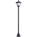 Garden Lantern Solar Lantern 10 Lumen Black H120cm