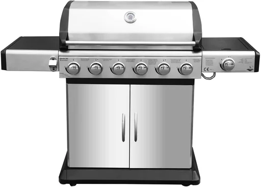"Gas grill "Deluxe" 6+1 burners, 21.1 kW total burner power image"