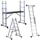 3 in 1 aluminum scaffolding and multifunctional ladder