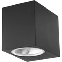 VT-7651SQ outdoor wall light - GU10 - black - square - IP44