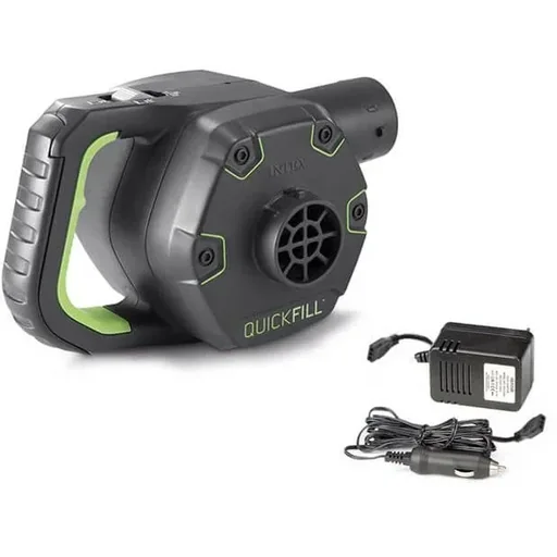 "rechargeable inflatable pump 12V / 230 V 19 x 14 x 12 cm image"