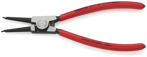 "Retaining ring pliers for external rings on shafts, plastic-coated, black atramentized, polished, 180 mm image"