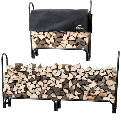 "Firewood rack 126 cm, 500 kg load capacity image"