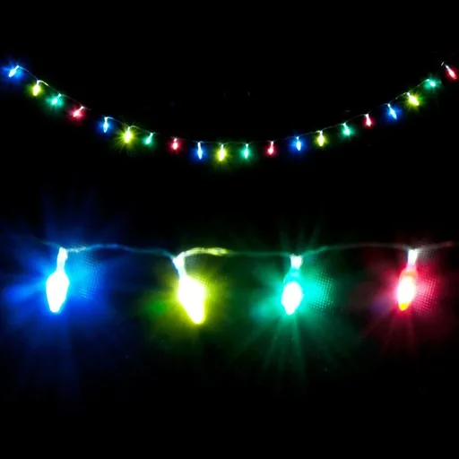 "LED Christmas tree lights - pine cone shape image"