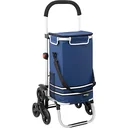 Shopping cart - stair climber - suitable for stairs - blue