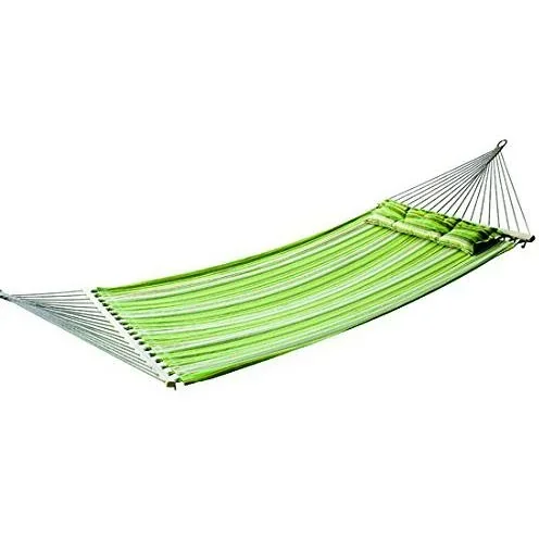 "Hammock for 2 people green/yellow/white image"