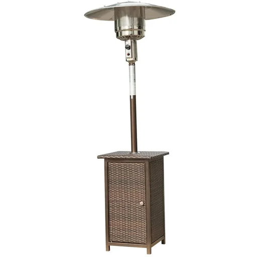 "Gas patio heater silver/brown image"