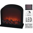 Charming lantern fireplace with LED - 28 cm