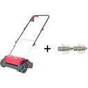 Electric scarifier including additional scarifying roller - 1200W - 31 cm working width - 19-way depth adjustment