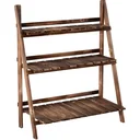 Plant ladder foldable natural