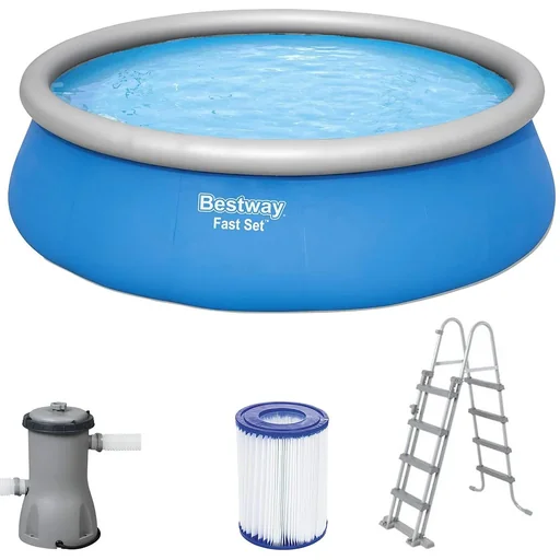 "Bestway Fast Set Swimming Pool - Inflatable - Ø 457cm image"